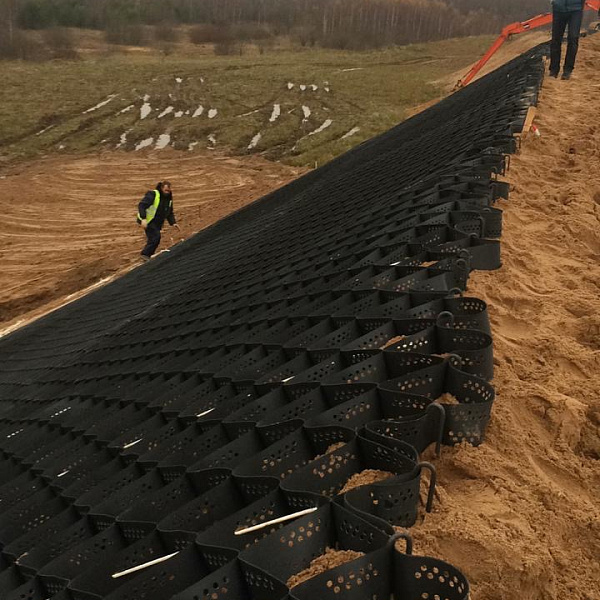 Объемная георешетка 160/100 с перфорацией - Фото 2
